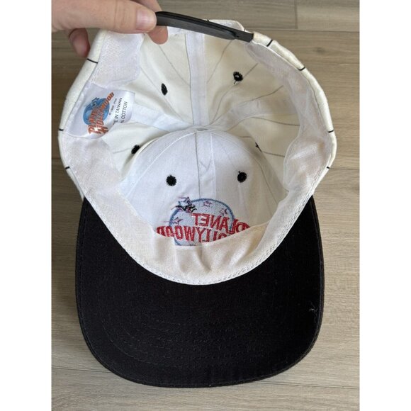 Vintage 90s Planet Hollywood Las Vegas Casino Promo Pinstripe Snapback‎ Hat - Picture 7 of 8